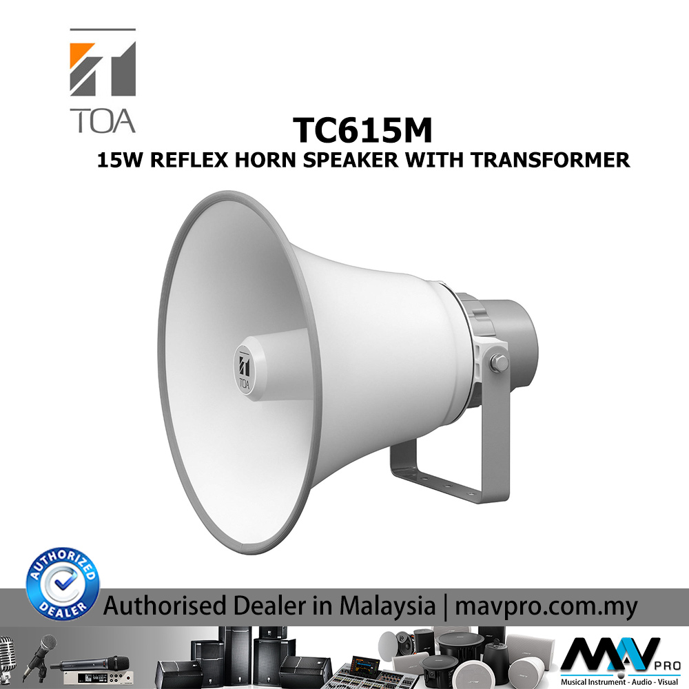 TOA TC615M 15W Reflex Horn Speaker With Transformer